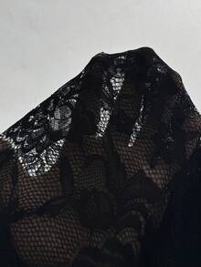 Sexy Women's Multi-Layer Hollow Lace Trim Design Fitted Vacation Summer Camisole - Black - View 6
