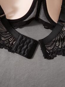 DesireSculpt 2件装加大码性感蕾丝女士文胸 - 彩色 - 查看 7