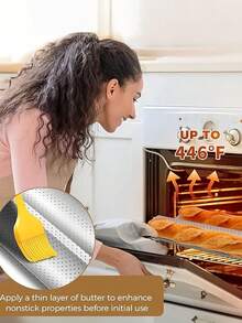 1pc Bread Baking Mold, Oven Toaster Baking Tray, Carbon Steel French Bread Baking Tray, French Baguette Baking Tray, Non Stick French Bread Baking Tray, French Baguette Baking Tray, Italian Bread Baking Tray - Multicolor - View 6