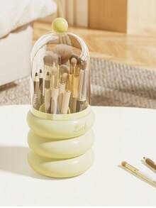 Joivida 1 pieza Organizador de brochas de maquillaje con estilo - Estante de almacenamiento de cosméticos de uso múltiple para el escritorio, soporte para lápiz labial y taza para bolígrafos para el hogar y la residencia universitaria, organizador de maquillaje estético - Multicolor - Ver 11