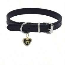 PETSIN Adjustable Classic Retro Collar For Pets, Dog, Cat, Pet Collar With Diamond-Studded Heart Embellishment - Multicolor - View 12