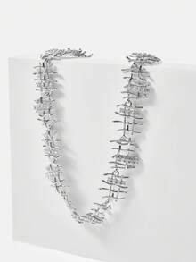 MOTF PREMIUM TRENZADO, LÍNEA, BRILLO DE DIAMANTE, COLLAR - K blanco - Ver 8