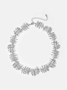 MOTF PREMIUM TRENZADO, LÍNEA, BRILLO DE DIAMANTE, COLLAR - K blanco - Ver 2