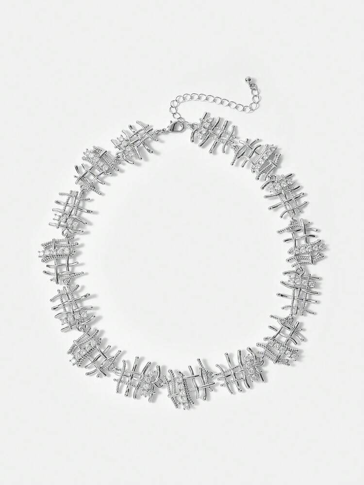 WEAVE, LINE, DIAMOND SPARKLE, NECKLACE.