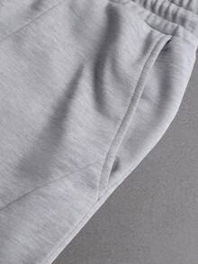 STYNVO 男士抽绳口袋休闲运动短裤 灰色 男士健身短裤 男士运动短裤 男士短裤 灰色 - 灰色 - 查看 5