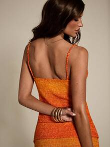 SHEIN BAE 时尚性感渐变色吊带针织上衣，女士款 - 彩色 - 查看 2