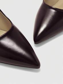 CUCCOO BIZCHIC Damen hochwertige burgunderrote spitze Absatzschuhe - elegante Stilettos geeignet für Büro, formelle Anlässe und den täglichen Gebrauch - Bordeaux - Übersicht 8