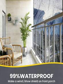 1 Stück Oversized transparenter wasserdichter Sonnenschutz-Pavillon für Garten, Terrasse, Veranda, Pavillon, Pflanzen, Camping, wasserdicht, schneedicht. Outdoor Garten Werkzeug Pavillon, Outdoor Garten Zubehör, Weihnachtsdekoration Outdoor Garten Pavillon, wasserdichte Plane - transparent - Übersicht 2