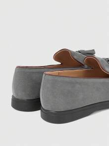 Sleekvia Sepatu Loafer Datar Kasual Serbaguna untuk Perjalanan, Dekorasi Rumbai, Cocok untuk Hari Valentine - Biru - View 9