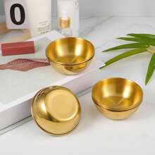 5个装DIY面膜搅拌碗，3.23英寸不锈钢材质，美容师专用面膜碗，小型搅拌碗，美容师用品，女士护肤家用沙龙化妆品美容 - 彩色 - 查看 8