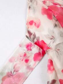 GlowEve 女士优雅印花露背系带吊带连衣裙，度假约会装，夏季 - 彩色 - 查看 3