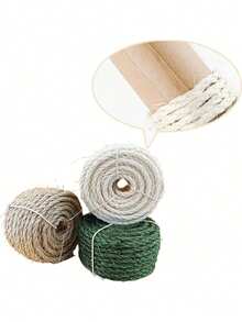 Cuerda de sisal natural, adecuada para reemplazar tableros rascadores de gatos, cuerdas de postes rascadores de gatos, restauración de árboles DIY y reacondicionamiento de muebles. - Blanco - Ver 8