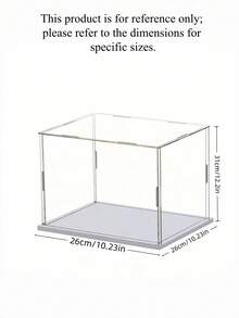 Clear Acrylic Display Case Collectible Showcase Assemble Easy Dust Proof Protection Box For Action Figures Toys Model Cars Home Decor Storage Organizer - Multicolor - View 14