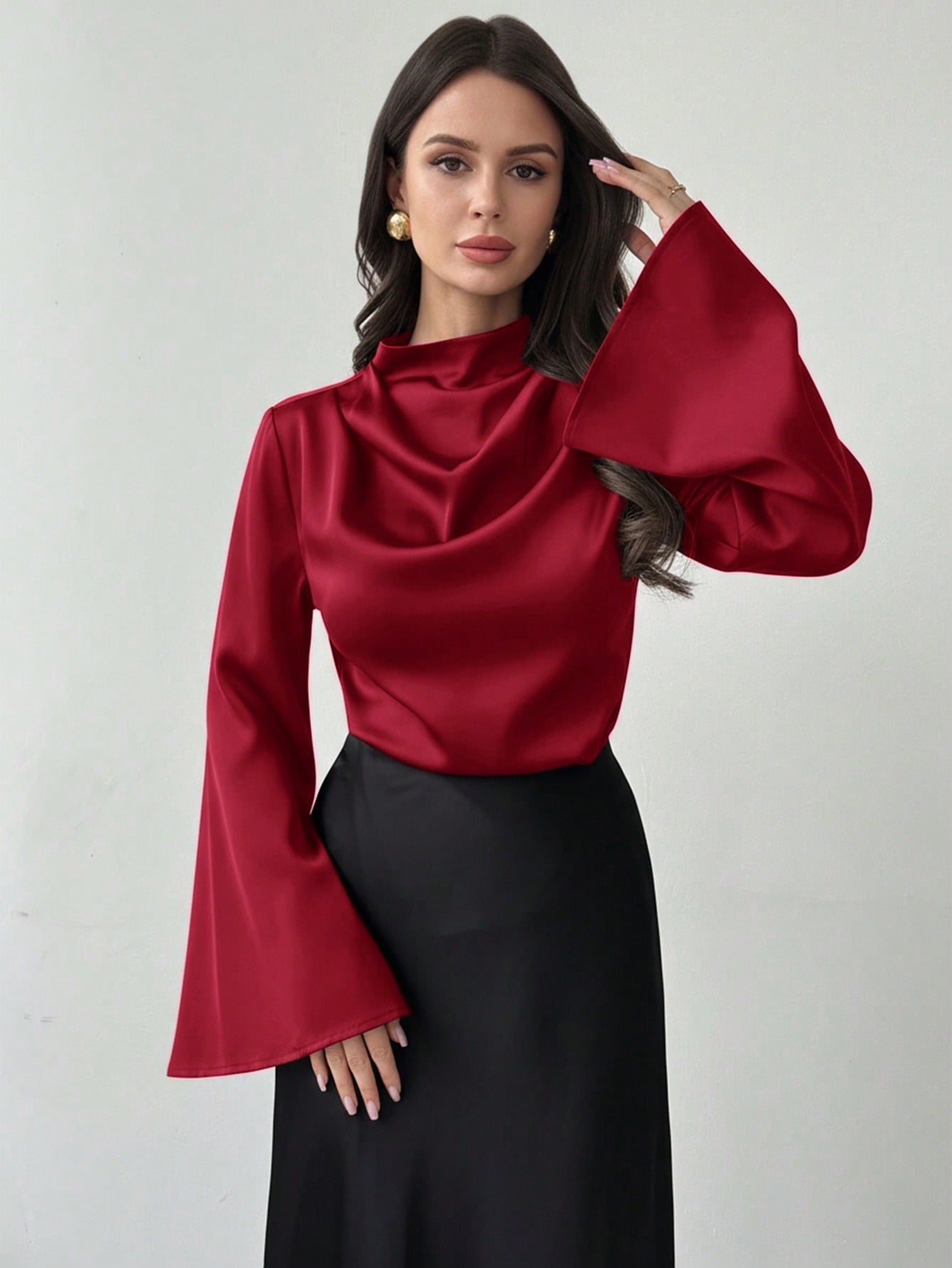 Firerie ملابس علوية نسائي أنيق بأكمام طويلة / ملاب...