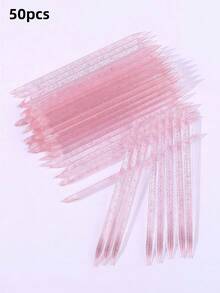 20/50/100/200/300/500 片装角质层推棒指甲清洁器美甲工具美甲用品，适用于专业沙龙、家庭DIY、卸甲、美甲贴片等，返校必备美甲套装工具 - 粉色 - 查看 10