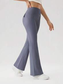 OutZeal Women Tummy Control Thermal Lined Pocket Blue Sports Legging Winter Camping Hiking - Blue - View 8