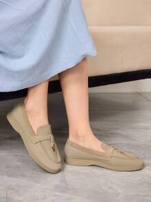 Sleekvia Ladies Loafers - Apricot - View 4