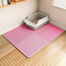 Double Layer Honeycomb Design Cat Litter Trapping Mat, Non-Slip Washable Cat Cleaning Mat For Pet Toilet Kennel Litter Box - Multicolor - View 40