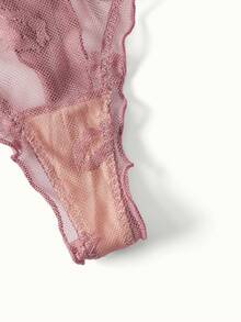 Bonmuse 5pcs Set Women's Solid Color Lip Ruffled Wireless Triangle Cup Comfortable Sexy Bra And Panty Setfor Summerfor Summer - Multicolor - View 16