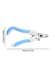 Professional Pet Nail Clippers For Small Dogs Cats Guard Trimmer With Quick Sharp Stainless Steel Blade Non Slip Grip Ergonomic Handle Painless Pet Grooming Kit - Blue - View 6
