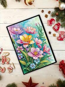 1 Set Copertina per quaderno con dipinto a diamanti a tema coccinella a 7 stelle e floreale, [Disponibile in più modelli], Quaderno con dipinto a diamanti 5D a forma asimmetrica, Taccuino ricamato, Ideale per gli amanti dell'artigianato, Copertina in morbida pelle, Taccuino per schizzi e disegni, Adatto come regalo per compleanni e festività - Multicolore - Visualizzare 14