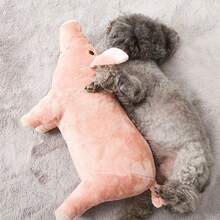 1pc Pink Cute Lifelike Simulation Pig/Cat/Dog Toy For Stress Relief - Pink - View 7
