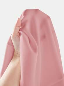 SHEIN BASICS Women's Solid Color Ruffle Hem Minimalist Design Versatile Summer Skirt Pink Skirt Aline Skirt Flare Skirt Mini Skirt Micro Skirt - Pink - View 10