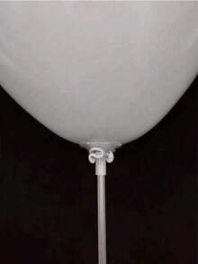 40Pcs, Plastic Balloon Fixing Buckle And Rod, Simple And Transparent Balloon Holder, Suitable For Party Use - Transparent - View 6