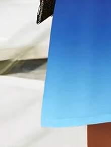 女士时尚渐变印花无袖休闲连衣裙，圆领无袖吊带裙 - 彩色 - 查看 3