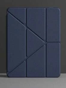 1个透明亚克力保护壳，兼容iPad Air 11/13 M2 2025 M3，支持多角度折叠Y型支架，兼容A16 11代 2024 Air 5 Air 4 10.9 9代 8代 7代 10.2 5代 6代 9.7 10代 2021 Pro 11/12.9 mini 6 7代，带Apple Pencil收纳槽，支持自动唤醒/睡眠 - 海军蓝 - 藏蓝色 - 查看 12