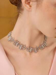 MOTF PREMIUM TRENZADO, LÍNEA, BRILLO DE DIAMANTE, COLLAR - K blanco - Ver 6