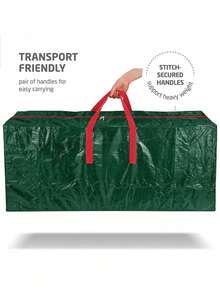 Large Capacity PE Christmas Tree Storage Bag – Waterproof & Woven Fits 7-9 Ft Trees Perfect Gift For Christmas & New Year - Multicolor - View 1