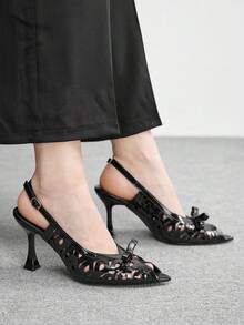 CUCCOO BIZCHIC Women Heeled Sandals - Black - View 4