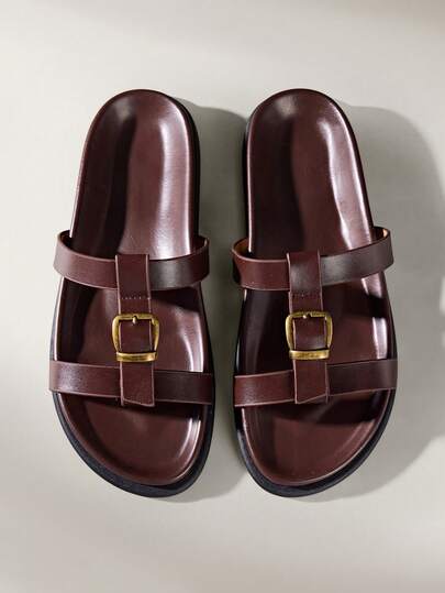 Solecia Sandalias casuales de mujer con diseño de hebilla