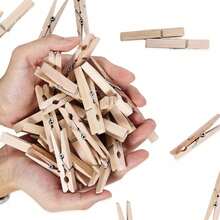 10/30/50pcs Wooden Clothespins About 7.2cm/2.8inch Long - Multicolor - View 4