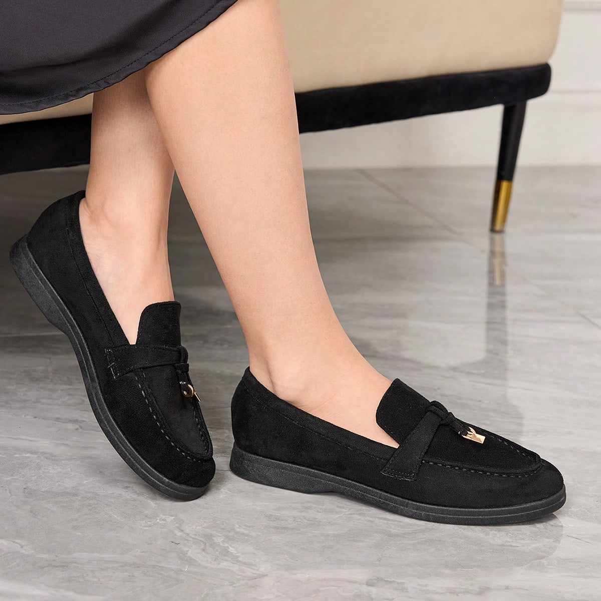 Zapatos planos casuales de punta fina para mujer, versátiles para uso diario, para el ambiente y los zapatos de primavera, vacaciones de primavera, P