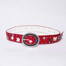 Joivida 1Pc Heavy-Duty Embellished Cute Pattern Belt Sweet & Edgy Y2K Style Dopamine Fashion Accessory - Multicolor - View 7