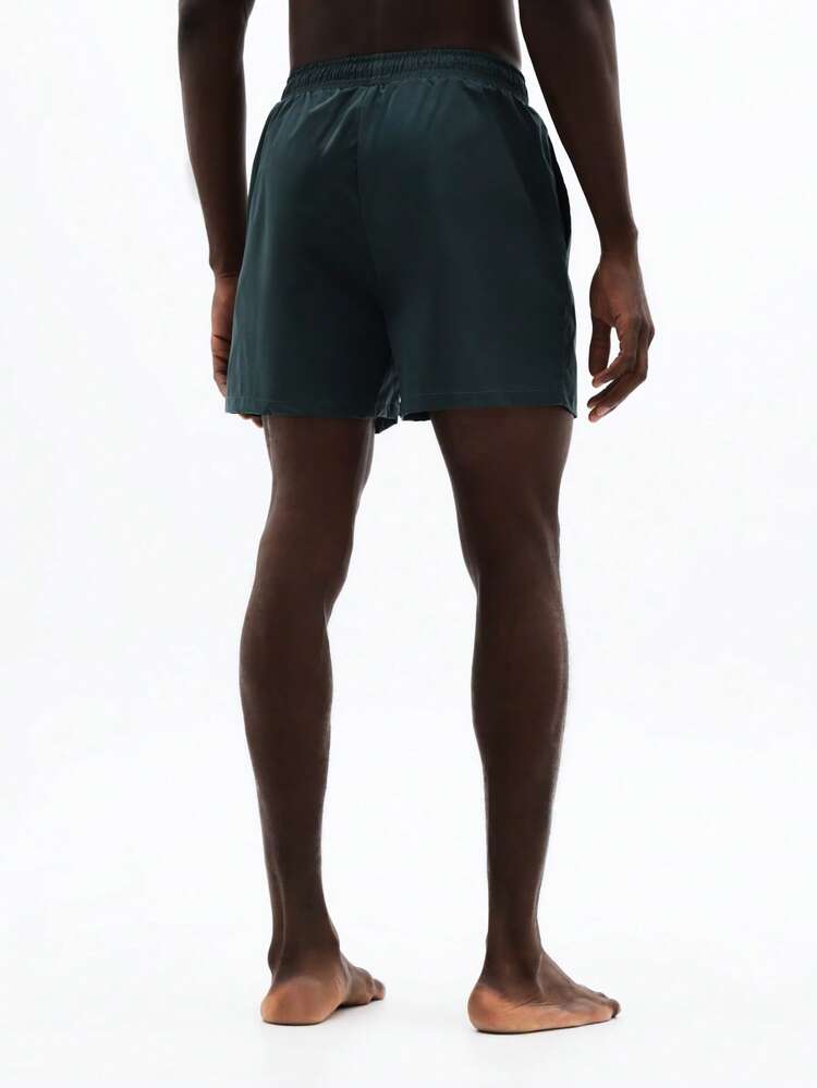 Swim Trunks With Palm Tree Logo