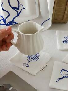 Joivida 10cm Posavasos de Poliéster (Diseños de Enredadera/Uva/Lazo/Vela) - Elegantes manteles para bebidas de mesa para el hogar/cocina/oficina, un regalo pensativo para amigos y familiares, posavasos decorativos para bebidas - Montaña rusa - Ver 10