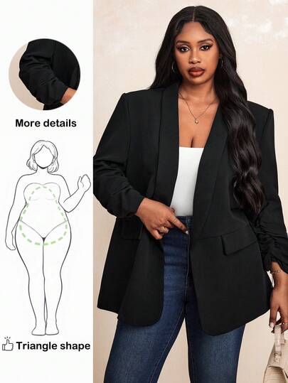 Truni 粉色大码女式西装外套，优雅的通勤和商务装扮，商务休闲女士大码女式西装外套大码女式西装外套大码办公室服装女士西装外套大码办公室服装女士大码秋冬西装外套