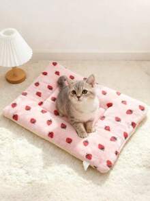 Pet Pad Universal Soft And Warm Fleece Pet Pad Comfortable Sleeping Pad Essential For Pet Comfort And Rest - Multicolor - View 1