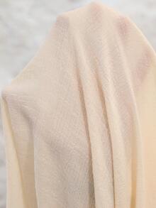 EMERY ROSE 女士休闲纯色蝙蝠袖衬衫 - 杏色 - 查看 11