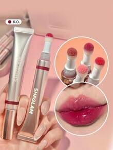 SHEGLAM Pout Pillow Cushion 唇彩-Ko 保濕液體唇膏高光澤海綿頭塗抹器保濕不沾唇釉紫色唇彩 品牌 美容 化妝 化妝品 適合女性與女孩 完美搭配夏季春季 Y2K 時尚 流行 生日 母親節禮物 假期 派對準備就緒 最佳顏色 - K.O. - 查看 1