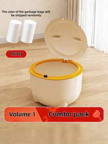 SHEIN Basic living 新款桌面猫砂盆，猫粪垃圾桶，无异味，密封防漏，便携式迷你车载垃圾桶，适用于猫咪宠物，带铲子，方便收纳，清洁卫生，居家办公旅行车载宠物必备用品，猫砂配件，有效控制异味 - 彩色 - 查看 12