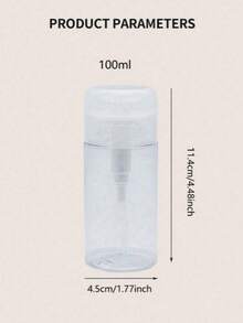 100ml/120ml/150ml/200mlRefillable Pump Bottle, Makeup Remover Oil Pump Bottle, Toner Hydrating Travel Refill Bottle, Empty Bottle Without Other Contents, Do Not Fill With Liquids Over 60°C To Avoid Deformation,Container,Bathroom - White - View 14