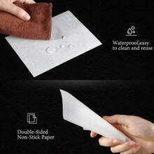 20 Pages 5D DIY Diamond Painting Tool Accessories Release Paper A4/A5/A6 Double-Sided Non-Stick Cover Replacement Anti-Dirt Protect Paper - White - View 2