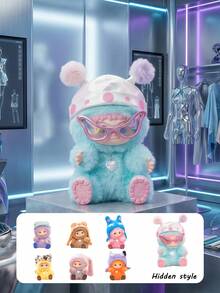 1pc/6pcs Blind Box Cute And Quirky Personalized Designs In Fashion Style, These Adorable And Endearing Figurines Are Crafted With Ultra-Soft Materials And Feature Cartoon Decorations. They Are Suitable For Decoration In Bedrooms, Living Rooms, And Desks. They Are Ideal Birthday Gifts For All Kinds Of People And Can Also Be Given As Gifts For Halloween, Christmas Parties, Housewarming Parties, Or As Collectible Toys.Non-Plush Filling Blind Box - first generation blind box - View 9