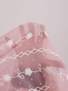 Solflare 加大码粉色碎花短袖方领连衣裙 - 彩色 - 查看 6