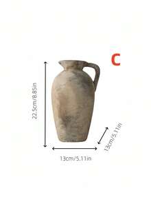 1. Bình gốm kiểu cổ điển mộc mạc, dáng ngắn và thô, thích hợp trang trí nhà kiểu Nhật, cắm hoa trong nhà kiểu nông thôn, bình hoa tinh tế, trang trí hiên nhà. - Nhiều màu 6 - Xem 11