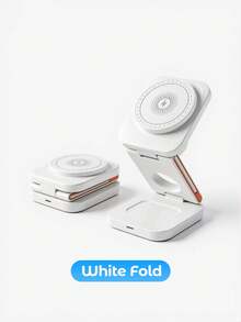 Teckwe 15W 快速三合一无线充电支架，无线充电器，通用充电站，适用于手机（16/15/14/13/12/11/Pro/Max/XS）、手表（Ultra/SE）和耳机（Pro 2/Pro） - 彩色 - 查看 12